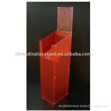 Floor standing acrylic brochure/literature display stand, acrylic brochure/literature/paper holder or rack